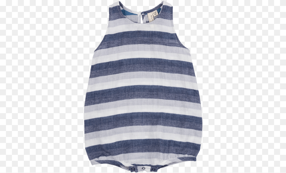 Navy Blanket Stripe Bubble Active Tank, Blouse, Clothing, Home Decor, Linen Free Transparent Png