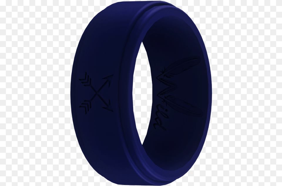 Navy Blue Arrow Silicone Ring Circle, Accessories, Jewelry Png