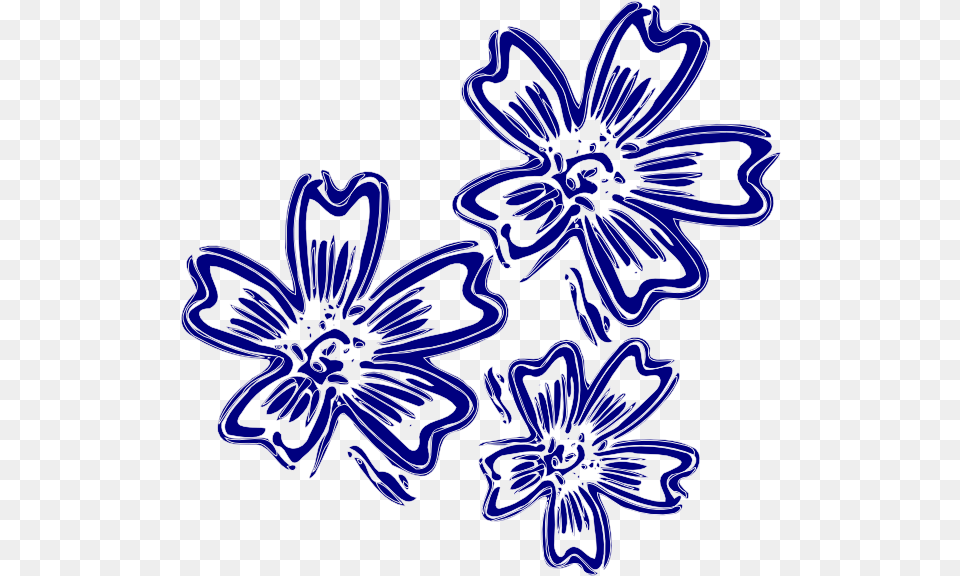 Navy Blue Flowers Clip Art Vector Clip Art Navy Blue Flower Clipart, Pattern, Plant, Daisy, Graphics Free Png Download
