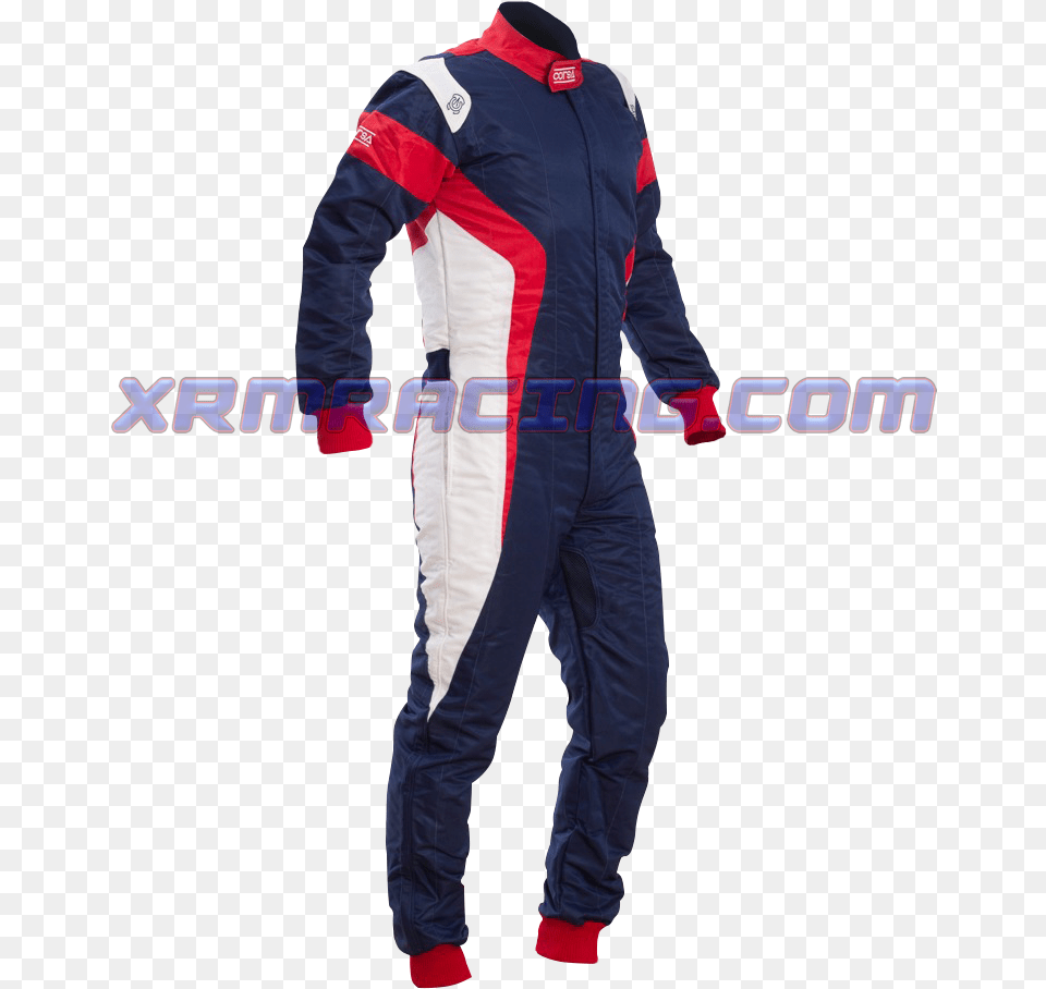 Navy Blue Kart Suit Costume, Clothing, Coat, Jacket, Pants Free Png