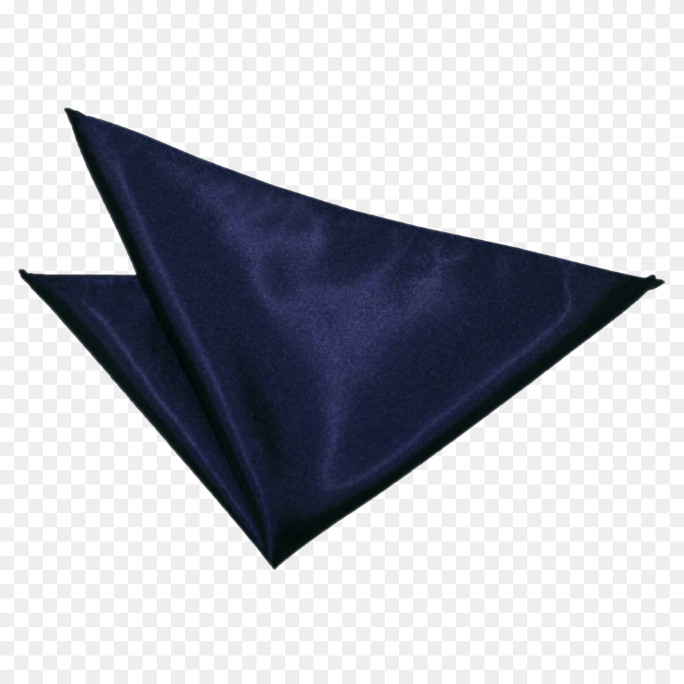 Navy Blue Satin Handkerchief Png