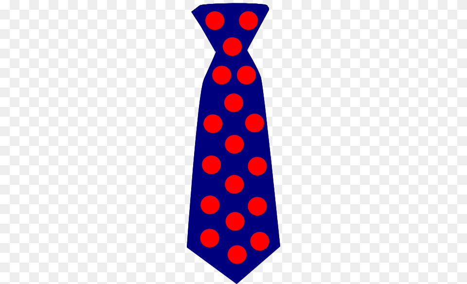 Navy Blue Tie With Red Polka Dots Clip Art, Accessories, Formal Wear, Necktie, Pattern Free Png Download