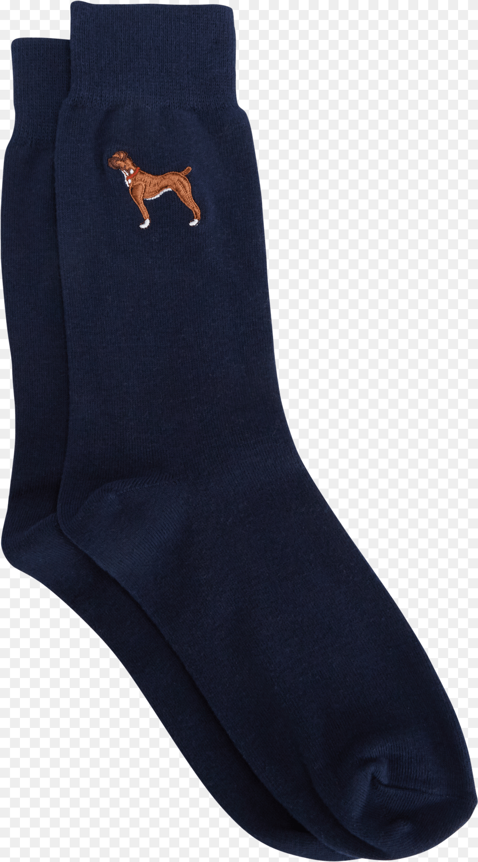 Navy Boxer Dog Sock Sock, Person, Clothing, Hosiery Free Transparent Png