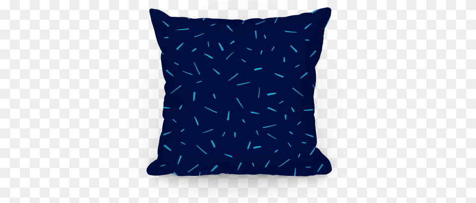 Navy Confetti Pattern Pillow Asexual Nah, Cushion, Home Decor Png