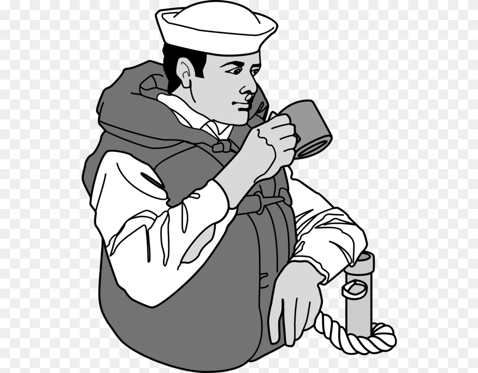 Navy Drawing Sailor Line Art Soldier Navy Drawing, Adult, Person, Man, Male Free Png Download