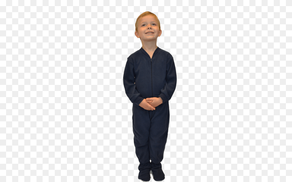 Navy Fleece Onesie Footie Pajamas For Infants Toddlers Big Feet, Clothing, Sleeve, Long Sleeve, Boy Png