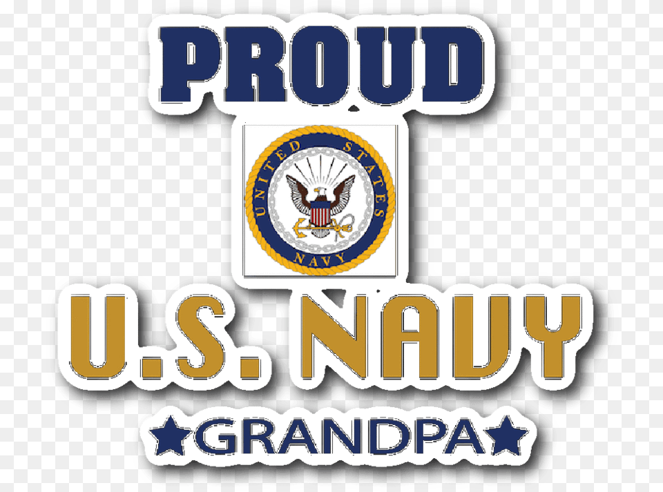 Navy Grandpa Car Window Sticker Gift For Grandfather, Logo, Emblem, Symbol, Animal Png