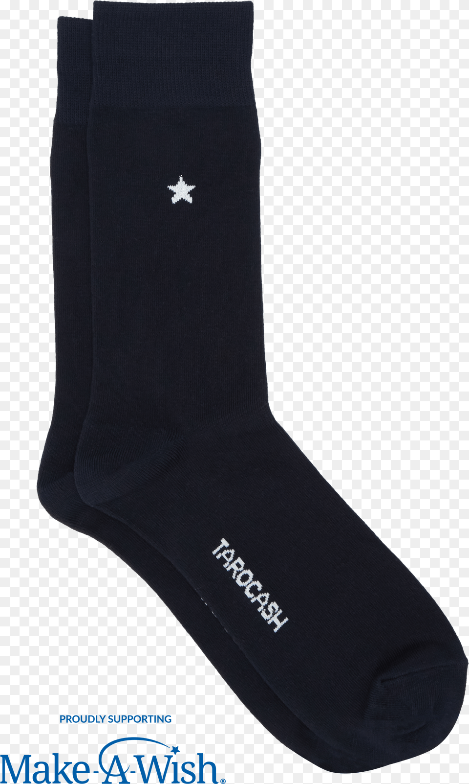 Navy Make A Wish Star Sock Sock, Clothing, Hosiery Free Png