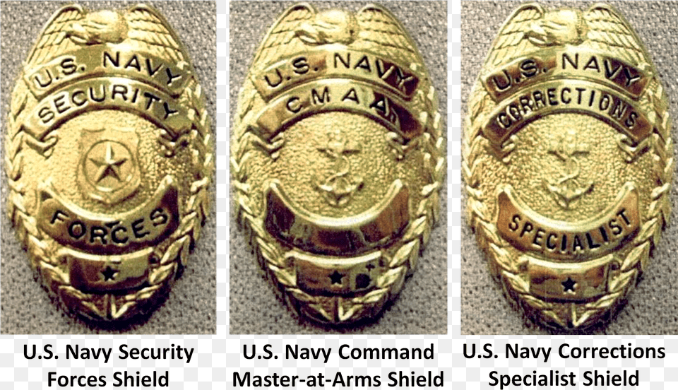 Navy Mma Law Enforcement Badges United States Navy Military Police, Badge, Logo, Symbol, Gold Free Png Download