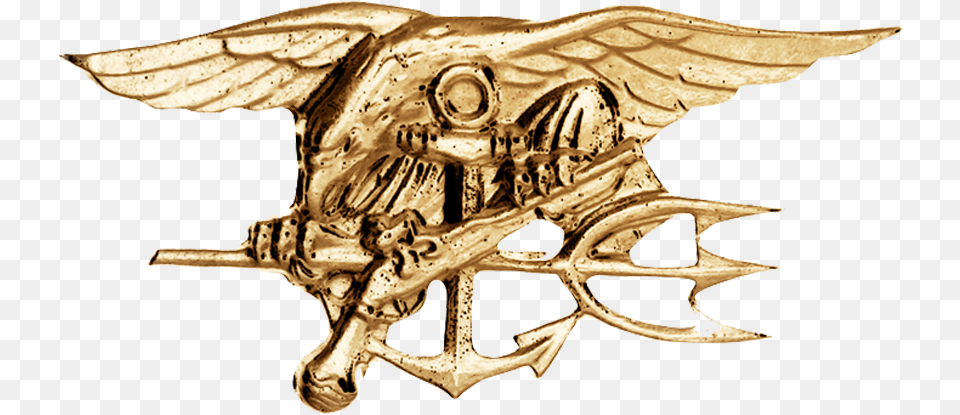 Navy Seal Trident Transparent Navy Seals Logo, Bronze, Accessories, Animal, Dinosaur Png Image