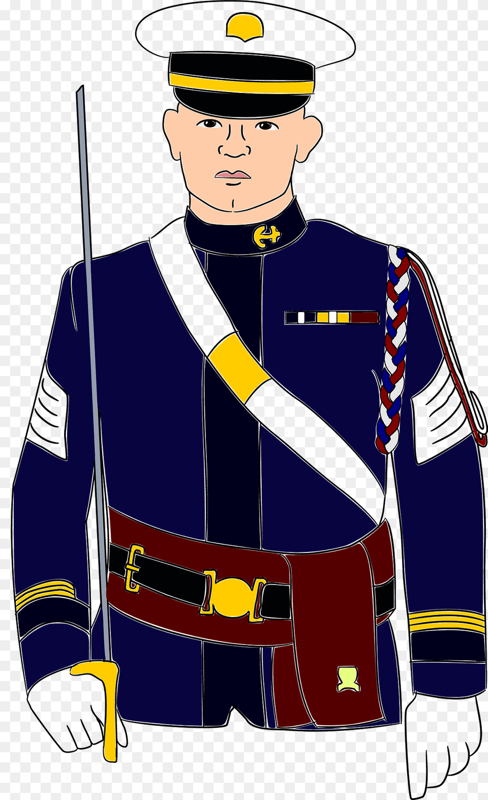 Navy Soldier Clipart, Adult, Person, Man, Male Png Image