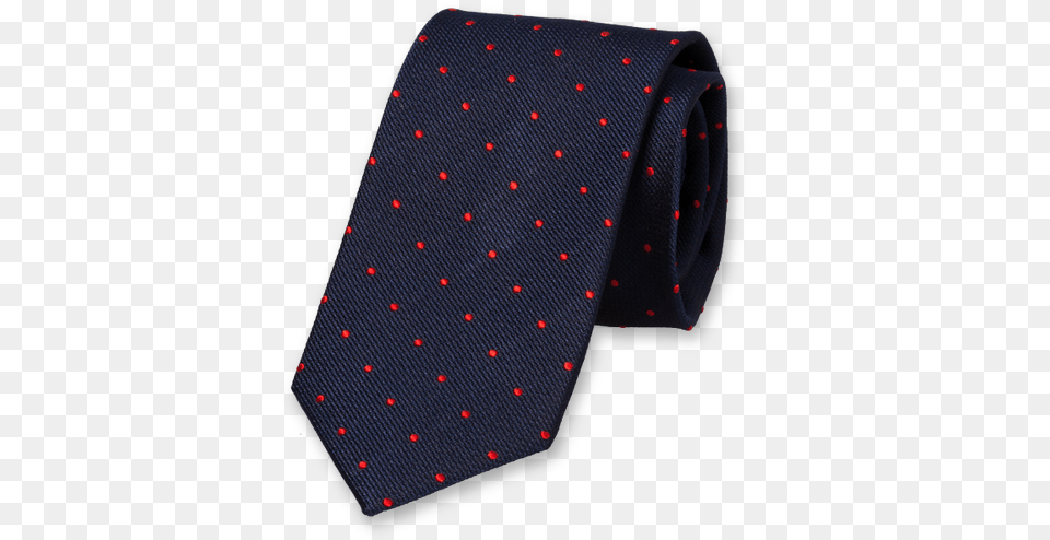 Navy Tie With Red Dots Donkerblauwe Stropdas Stippen, Accessories, Formal Wear, Necktie Free Transparent Png