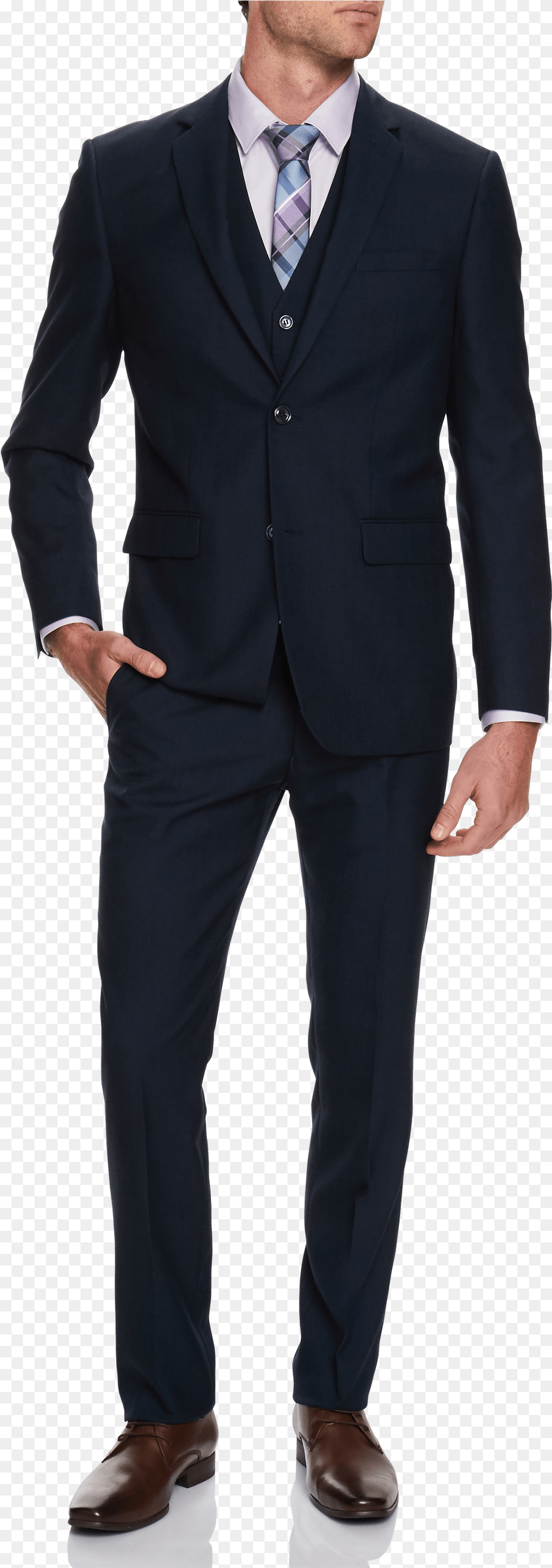 Navy Truman 2 Button Suit Suit, Tuxedo, Clothing, Formal Wear, Person Free Png
