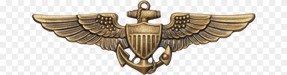 Navy Wings, Badge, Bronze, Logo, Symbol Free Png Download