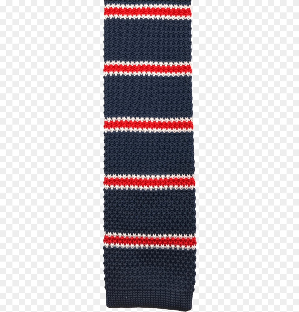 Navy With Red Bar Stripe Knit, Home Decor, Woven, Rug Free Png Download