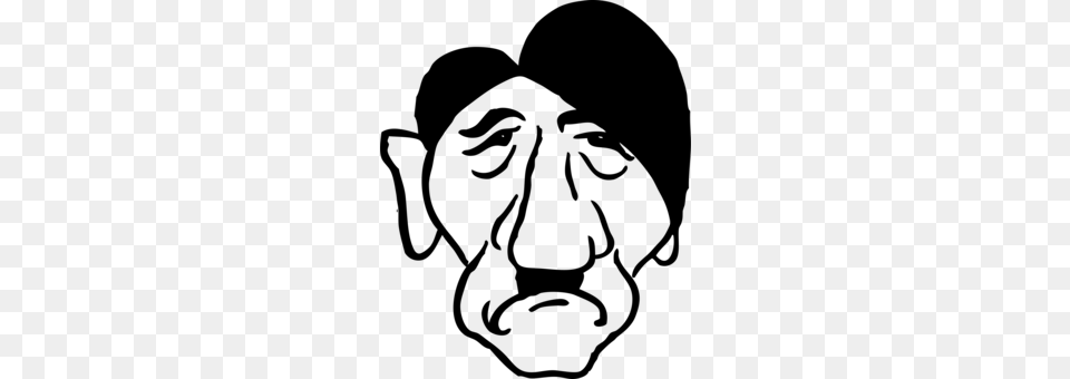 Nazi Germany Nazi Party Drawing Line Art Caricature Gray Free Png Download