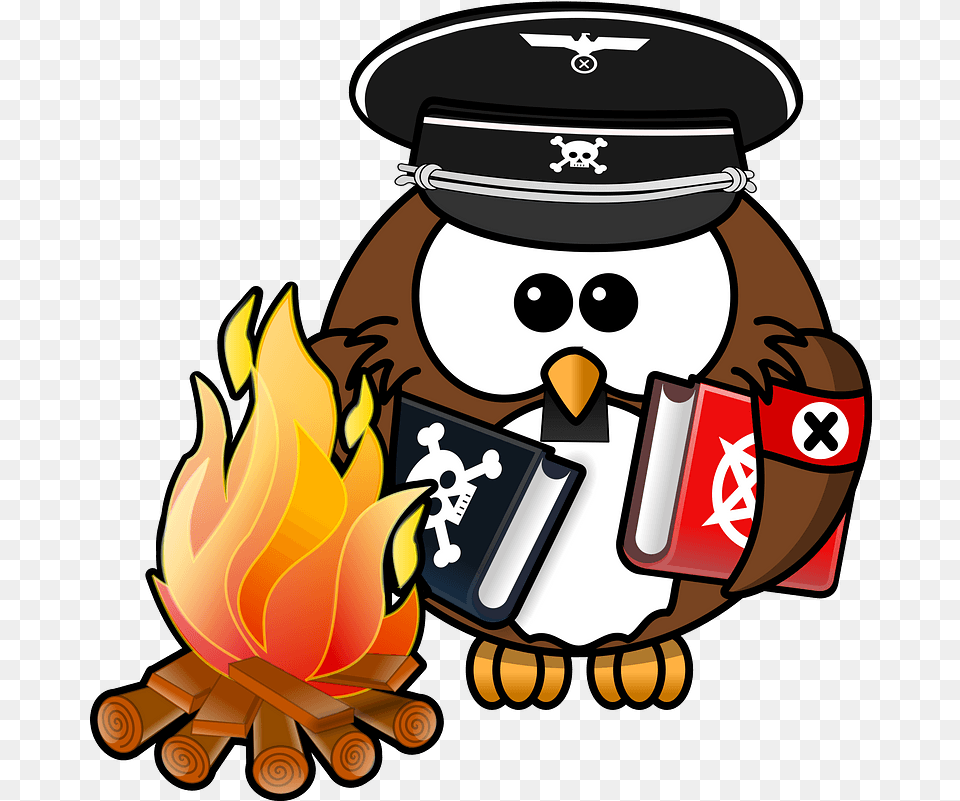 Nazi Owl Clipart Free Download Transparent Creazilla Funny Happy Birthday Clip Art, Nature, Outdoors, Snow, Snowman Png