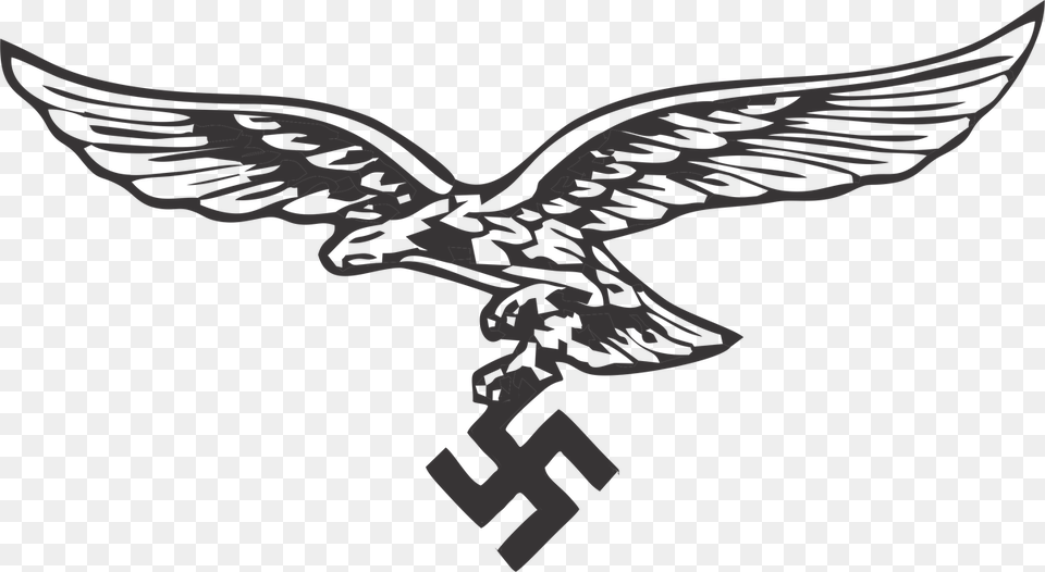 Nazi Symbols Eagle Luftwaffe Eagle, Person, Emblem, Symbol, Accessories Png