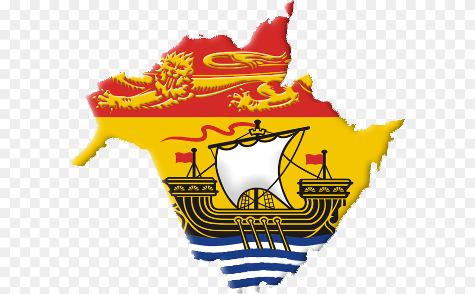 Nb Flag Contour Flag Of New Brunswick Canada, Logo, Baby, Person Png