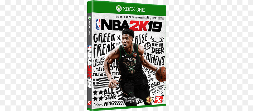 Nba 2k Celebrates 20 Years Of Redefining What Sports Nba 2k19 Video Game, Adult, Person, Man, Male Free Transparent Png