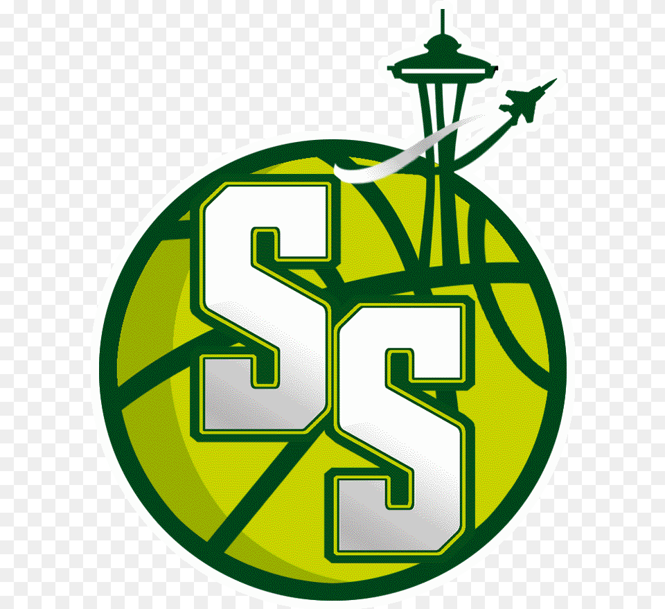 Nba 2k17 Expansion Logos Seattle Supersonics Expansion Team, Symbol, Recycling Symbol, Text, Ammunition Free Png Download