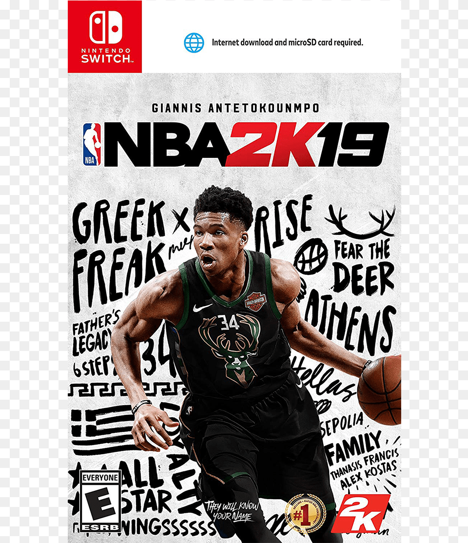 Nba 2k19 For Nintendo Switch, Advertisement, Poster, Adult, Person Png