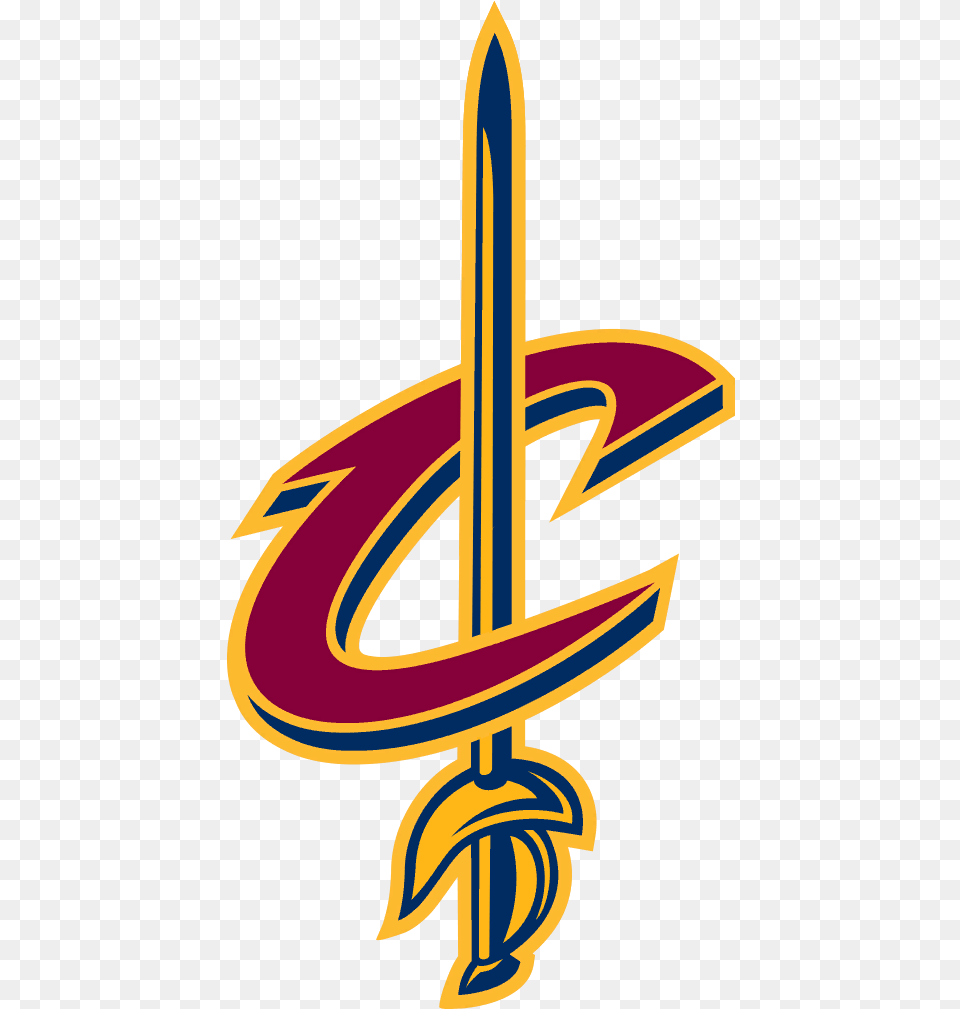 Nba 2k19 Myteam Collections 2kmtcentral Cleveland Cavaliers Logo, Sword, Weapon, Rocket Free Transparent Png