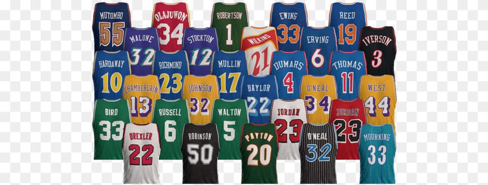 Nba 2k19 On Twitter Nba Vintage Jerseys, Clothing, People, Person, Shirt Free Transparent Png