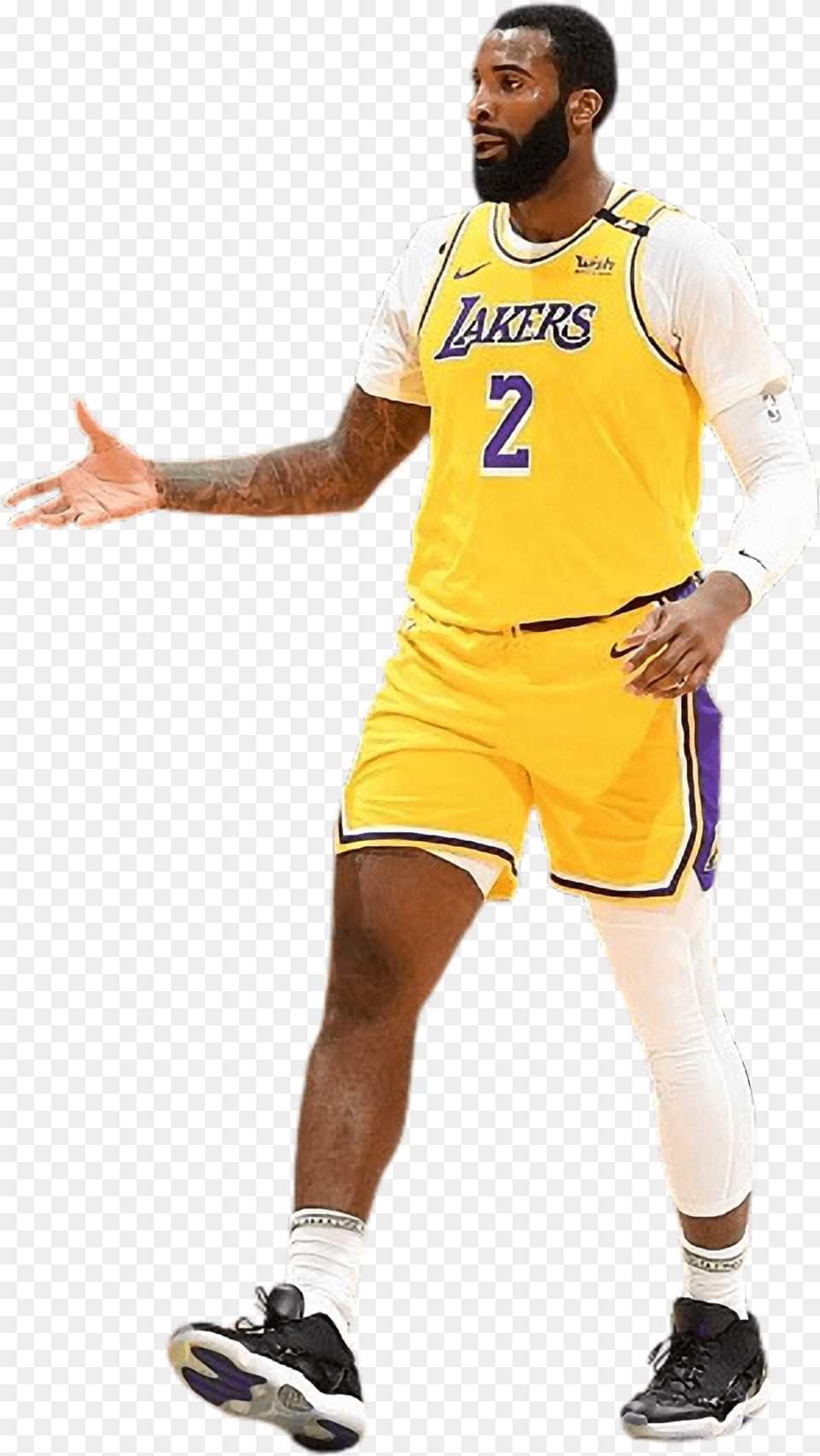 Nba 2k21 Andre Drummond Lakers Portrait Andre Drummond Transparent Lakers, Shorts, Clothing, Shoe, Shirt Png Image