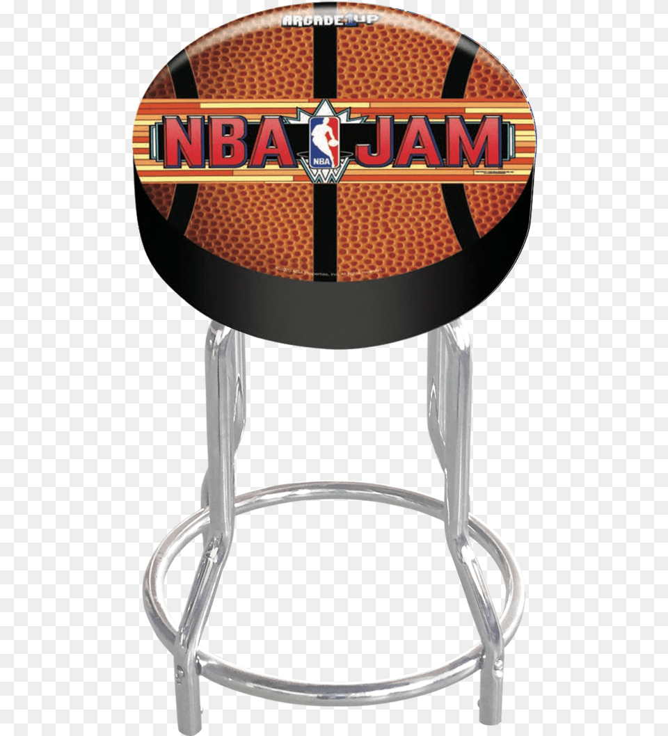 Nba Adjustable Stool Nba Jam, Bar Stool, Furniture Free Png Download