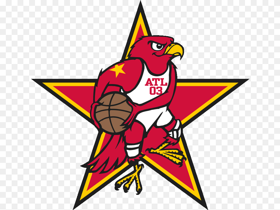 Nba All Star Game Mascot Logo National Basketball Astros Star Logo Svg, Symbol, Star Symbol, Animal, Bird Png Image