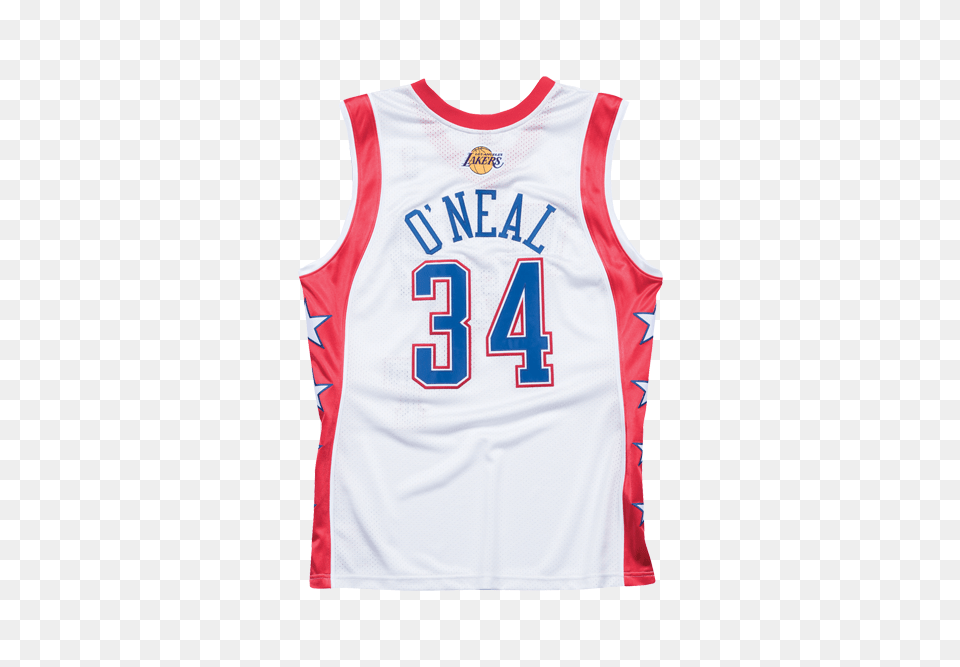 Nba All Star Game West Authentic Shaquille O Neal Jersey, Clothing, Shirt, T-shirt Png Image