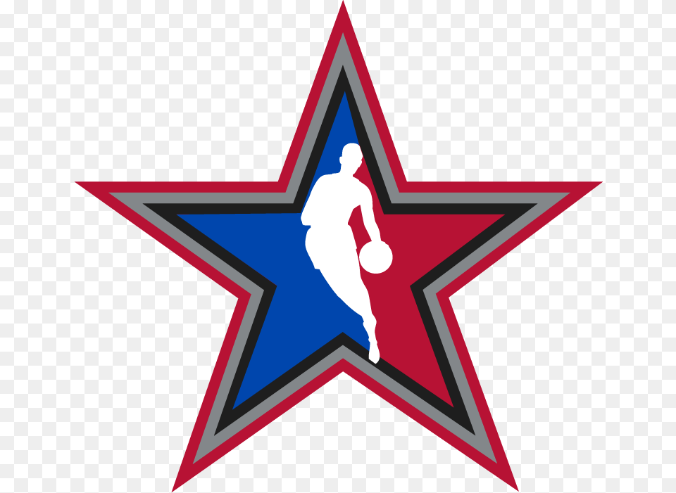 Nba All Star Logos Image With No Background Nba All Star Logo, Star Symbol, Symbol, Adult, Male Free Png Download