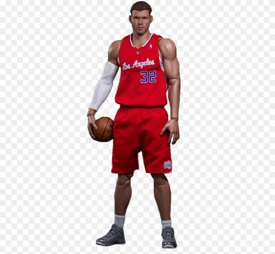 Nba Basketball Enterbay Nba Blake Griffin Clippers Real Masterpiece, Shoe, Footwear, Clothing, Adult Free Png