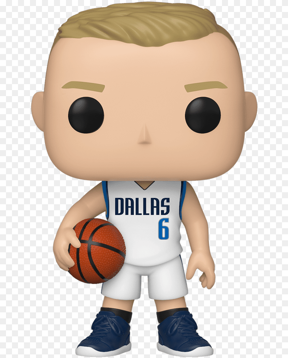 Nba Basketball Kristaps Porzingis Dallas Mavericks Pop Funko Nba, Ball, Basketball (ball), Sport, Baby Free Png Download