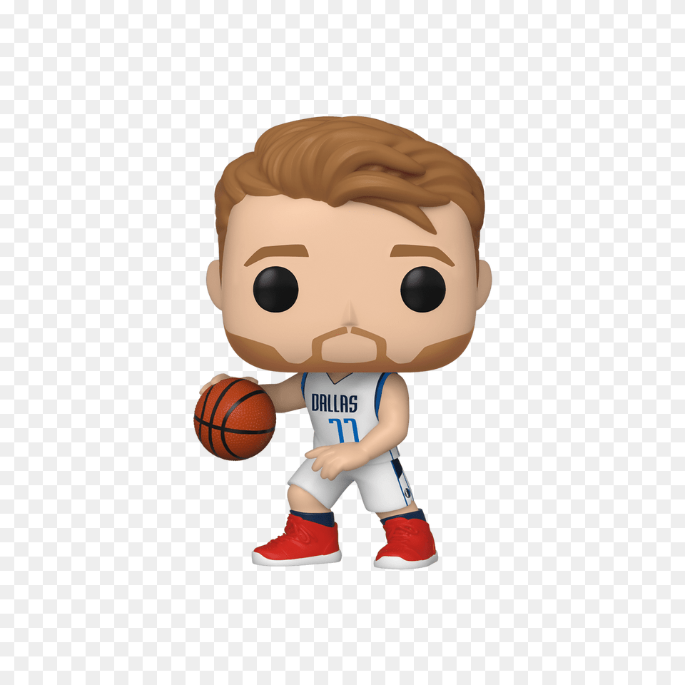 Nba Basketball Luka Doncic Pop Figure, Ball, Basketball (ball), Sport, Baby Png