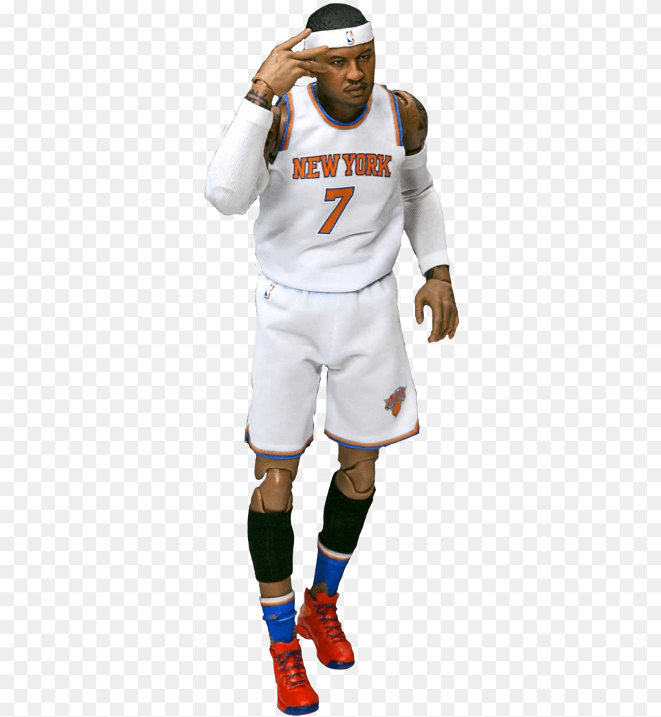 Nba Basketball Sports Basketball Nba Collection Carmelo Anthony Motion, Shoe, Shirt, Clothing, Person Free Png Download