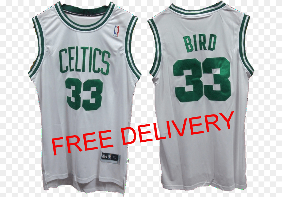 Nba Boston Celtics Larry Bird Hardwood National Basketball Association, Clothing, Shirt, Jersey Free Png