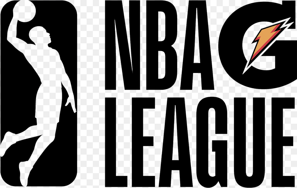 Nba G League Logo, Person, Light, Art, Text Free Png Download