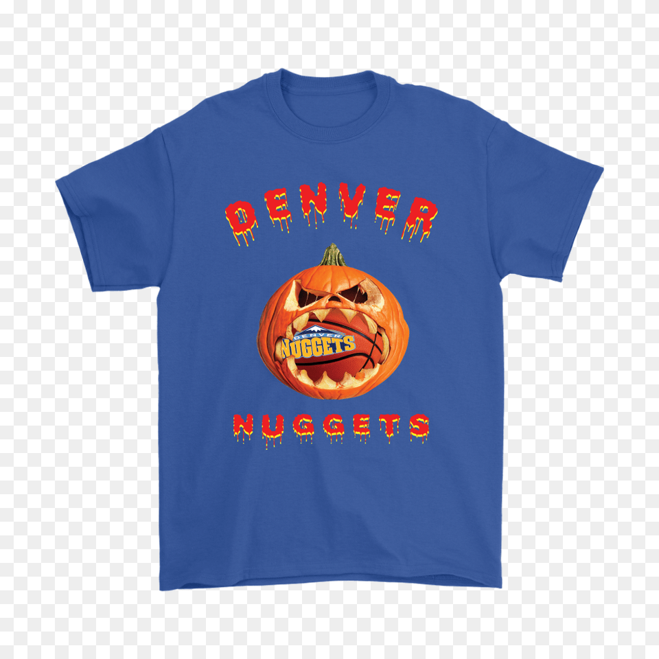 Nba Halloween Pumpkin Denver Nuggets Basketball Nba Shirts, Clothing, Shirt, T-shirt Free Png Download