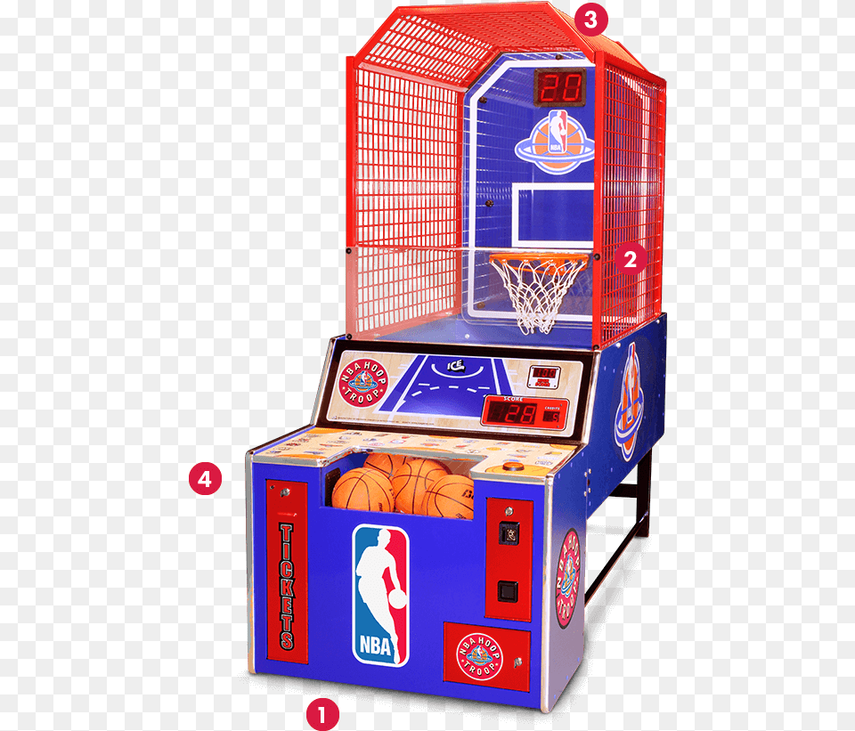 Nba Hoop Troop Basketball Arcade Game Oem Parts Service Nba Hoop Troop Arcade, Sport, Ball, Basketball (ball), Arcade Game Machine Png