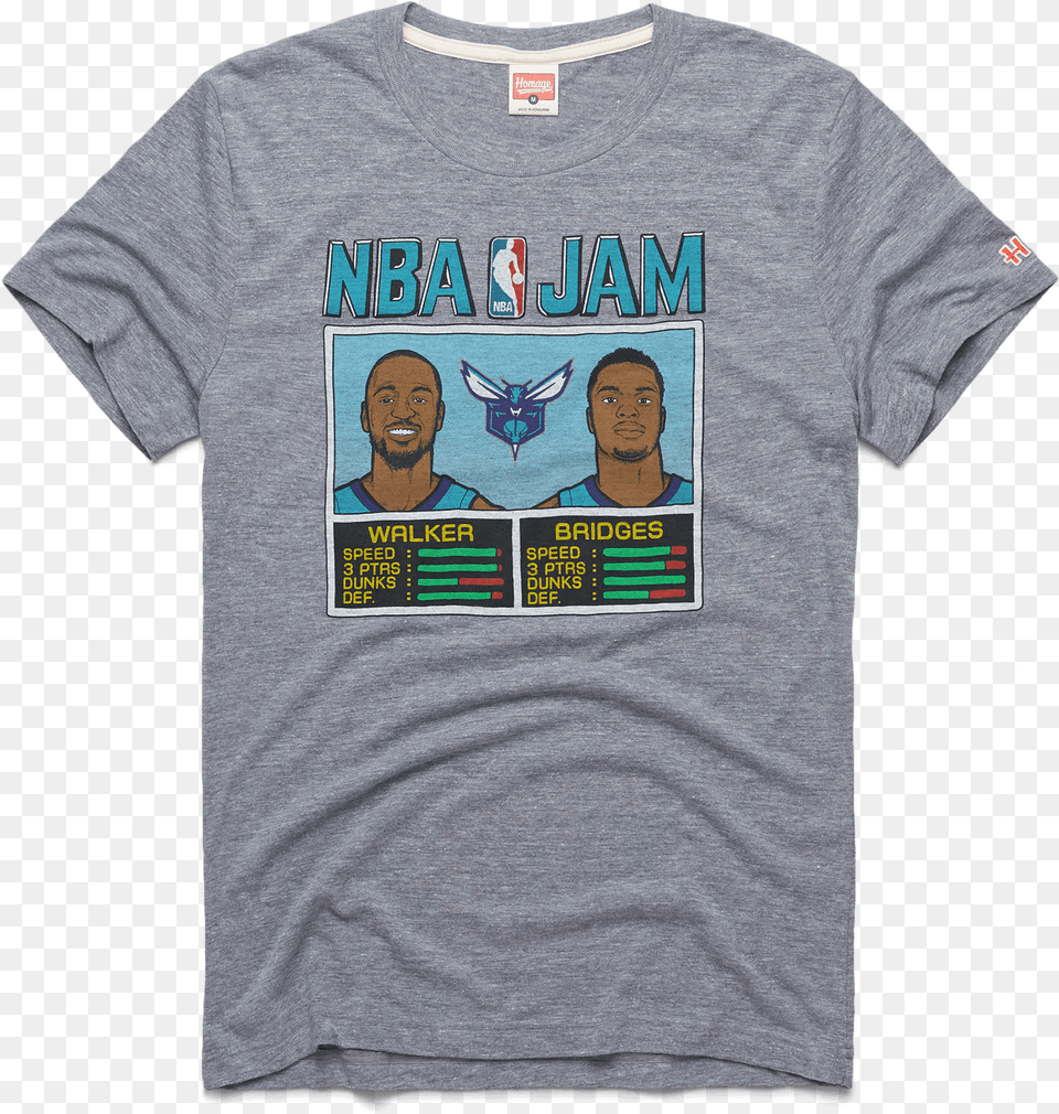 Nba Jam Players Tshirt, Clothing, T-shirt, Shirt, Adult Free Png