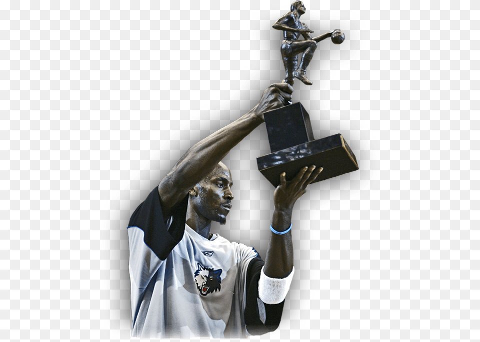 Nba League Mvp Trophey Kevin Garnett Mvp, People, Person, Adult, Male Free Png