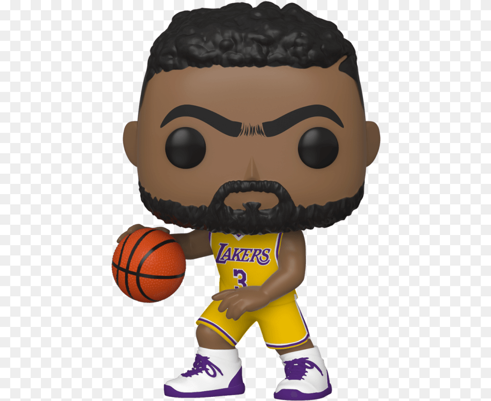 Nba Los Angeles Lakers Anthony Davis Pop Vinyl Figure Anthony Davis Funko Pop Lakers, Ball, Basketball, Basketball (ball), Sport Free Png Download