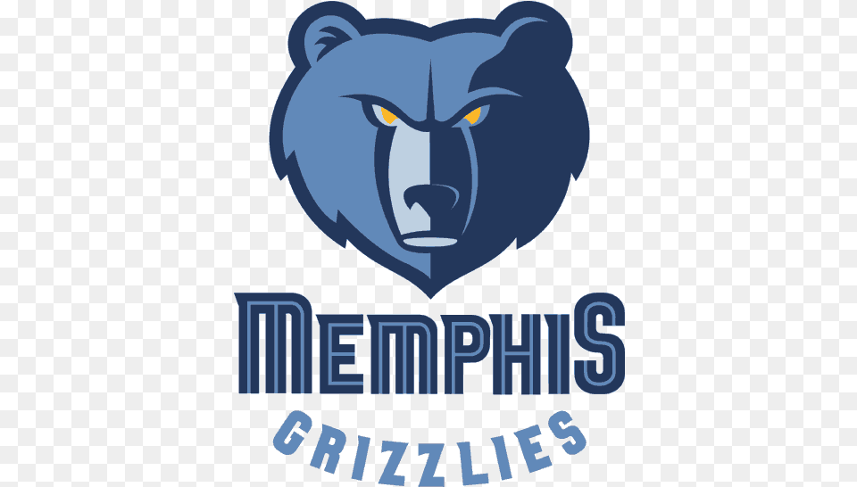 Nba Map Memphis Grizzlies Logo, Animal, Bear, Mammal, Wildlife Free Transparent Png