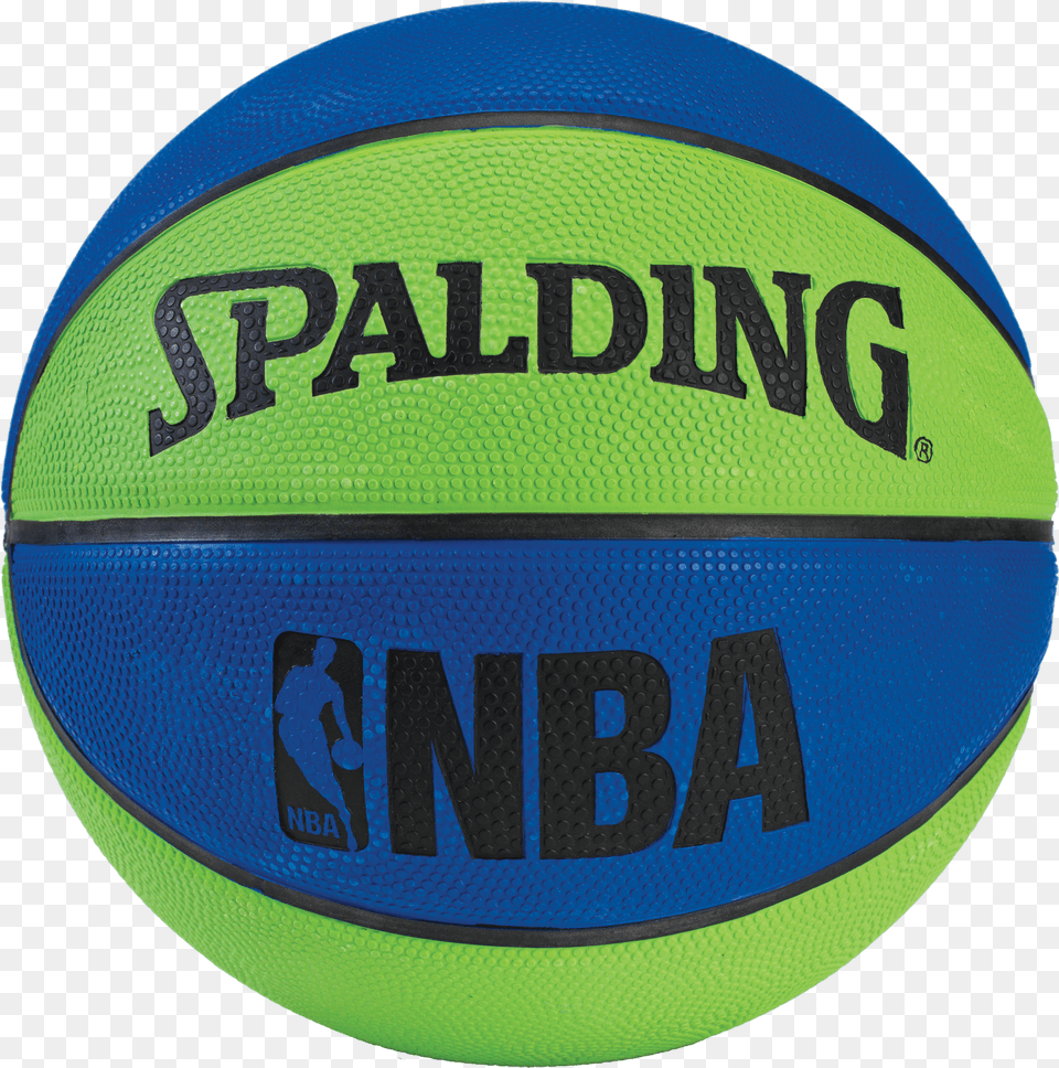 Nba Mini Rubber Outdoor Basketball Green And Blue Basketballs Png Image
