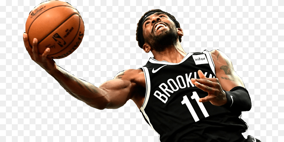 Nba Nbabasketball Basketball Nets Brooklyn Freetoedit Kyrie Irving Brooklyn Nets, Ball, Basketball (ball), Sport, Person Free Transparent Png