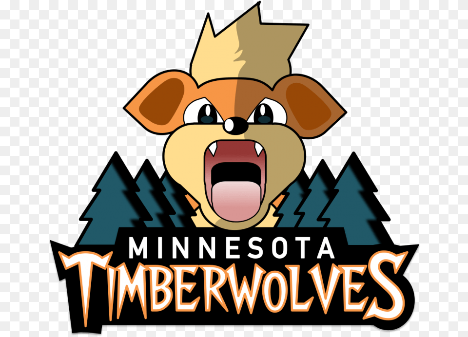 Nba Team Logo Timberwolves Clipart Minnesota Timberwolves, Advertisement, Poster Free Png