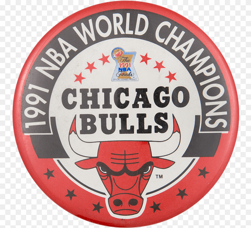 Nba World Champions Chicago Button Museum Chicago Bulls, Badge, Logo, Symbol, Emblem Png Image