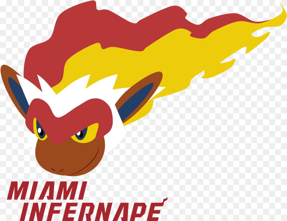 Nba X Pokemon Team Logos Miami Infernape, Advertisement, Poster, Animal, Fish Free Png Download
